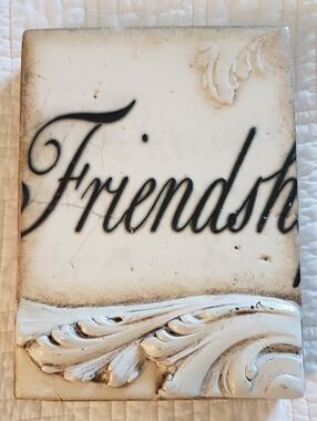 Sid Dickens T-251 Friendship Decorative Memory Block.